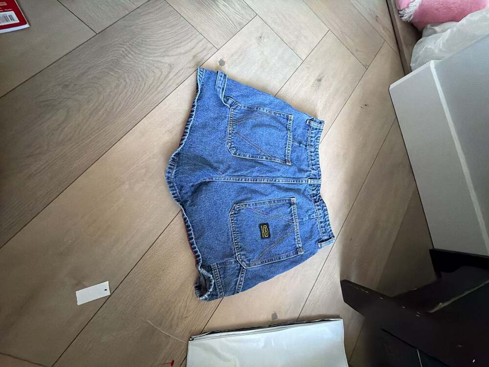 RVCA Balance of Opposites Distressed Denim Carpenter Shorts